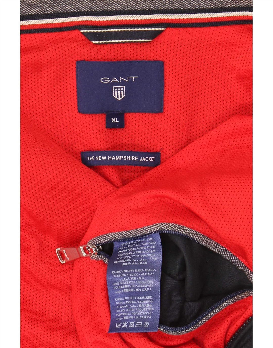 Gant Mens Bomber Jacket UK 42 XL Black Polyester