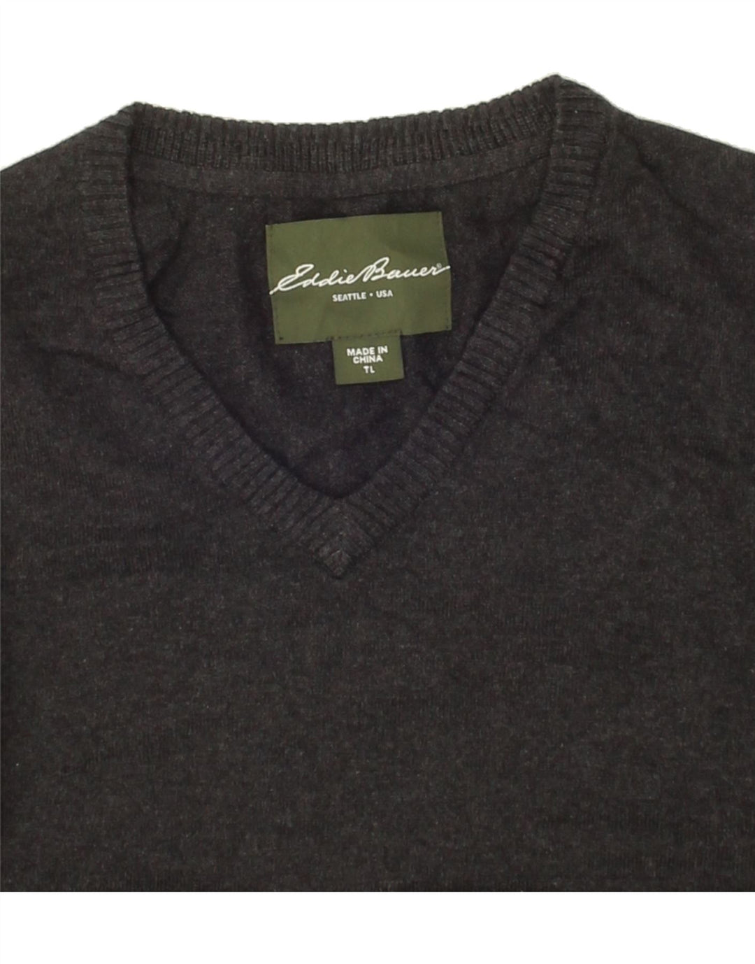 EDDIE BAUER Mens Vest Tank Top Large Grey Cotton Vintage Eddie Bauer and Second-Hand Eddie Bauer from Messina Hembry 