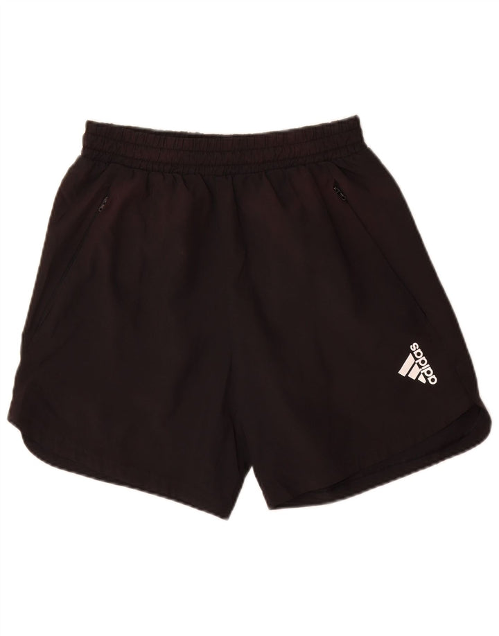 Adidas Womens Aeroready Sport Shorts UK 8 Small Black Polyester