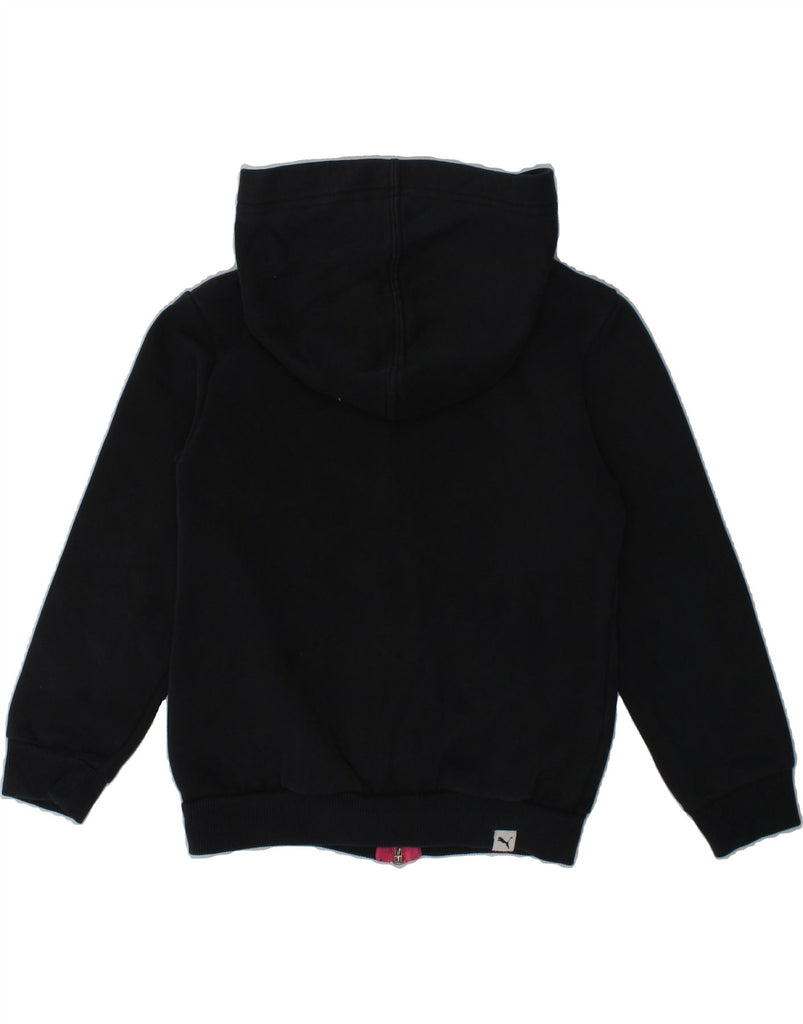 PUMA Girls Zip Hoodie Sweater 5-6 Years Black Cotton | Vintage Puma | Thrift | Second-Hand Puma | Used Clothing | Messina Hembry 