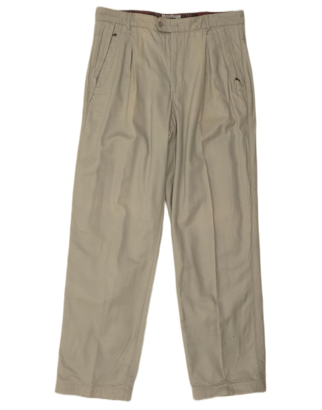 POP 84 Mens Pegged Chino Trousers W34 L34 Green Viscose