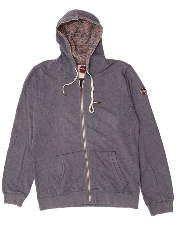 Colmar Mens Zip Hoodie Sweater XL Navy Blue Cotton