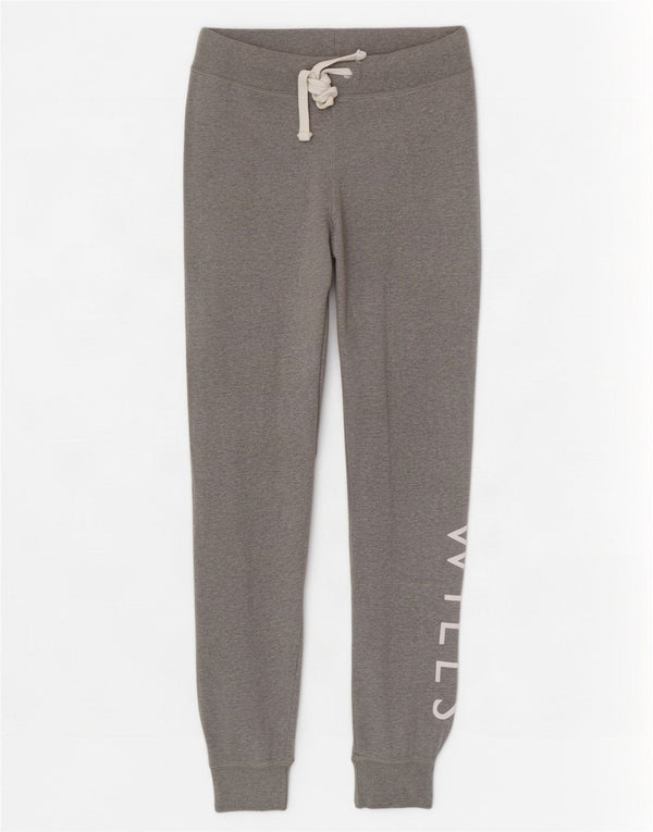 Jack Wills Womens Tracksuit Trousers Joggers UK 10 Small Grey Flecked