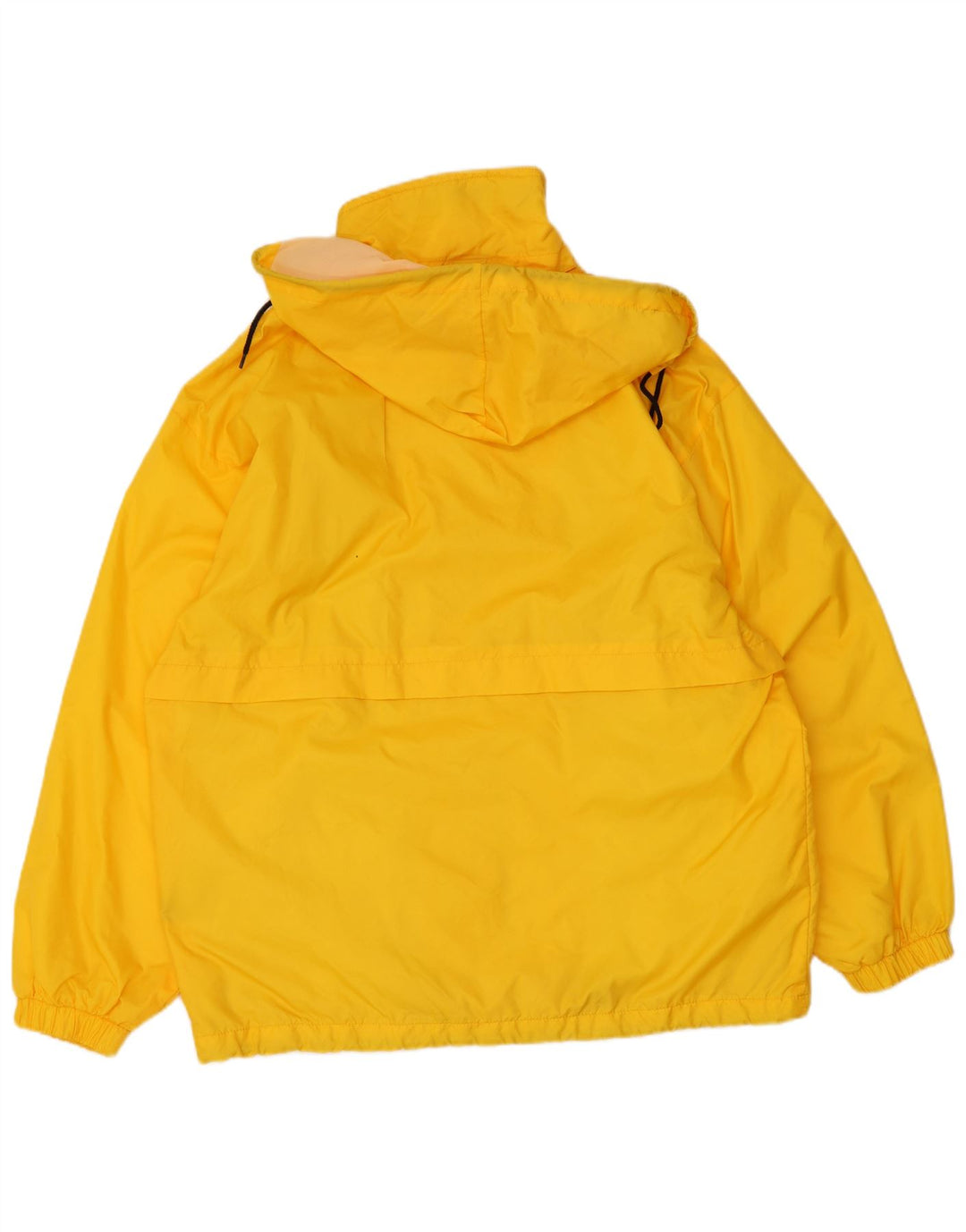 Brugi Mens Hooded Rain Jacket UK 40 Large Yellow Polyamide