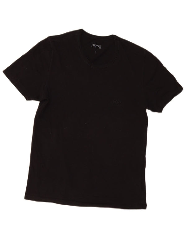 Hugo Boss Mens T-Shirt Top Small Black Cotton