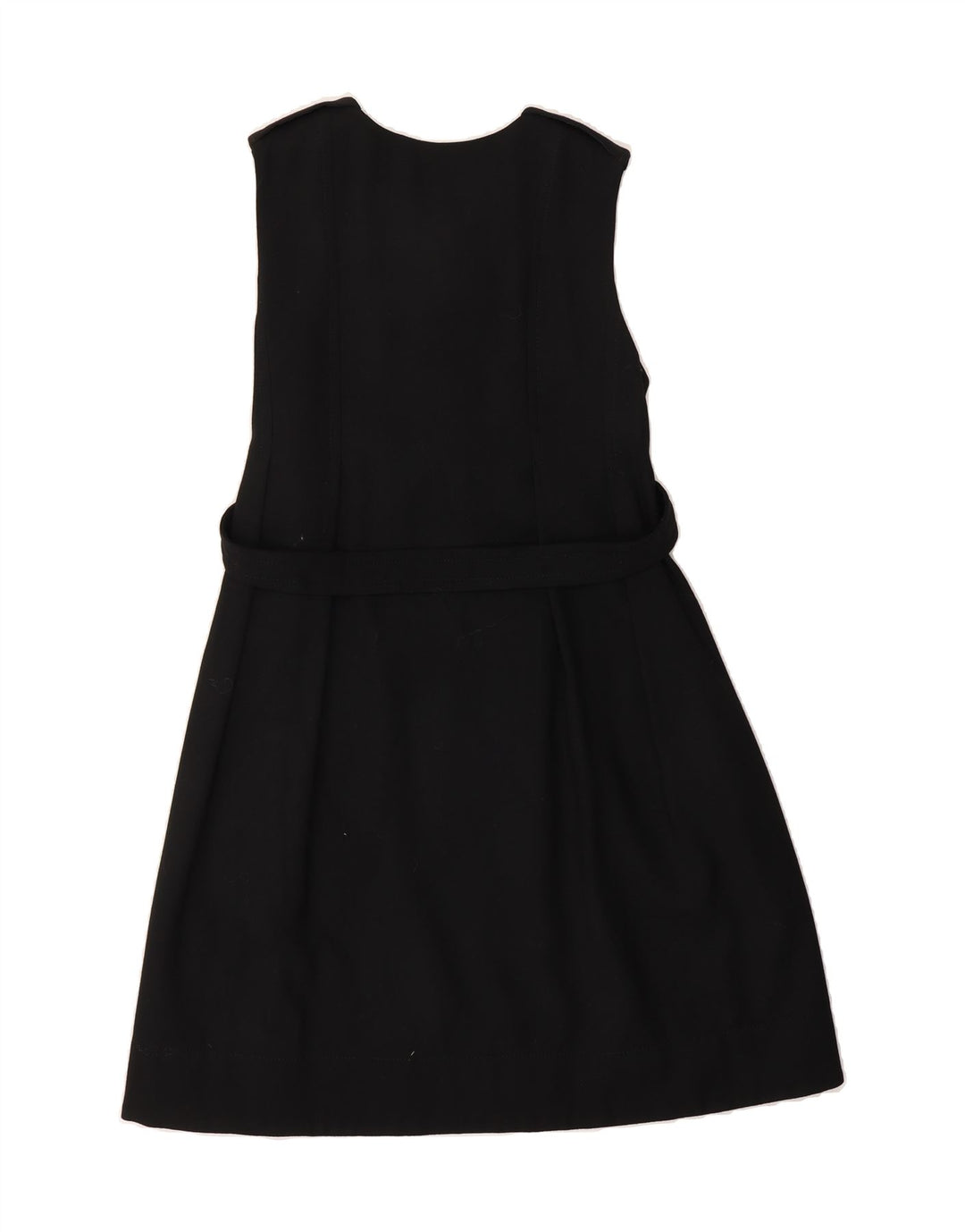 MASSIMO DUTTI Womens Sleeveless A-Line Dress EU 42 Large Black Wool Vintage Massimo Dutti and Second-Hand Massimo Dutti from Messina Hembry 