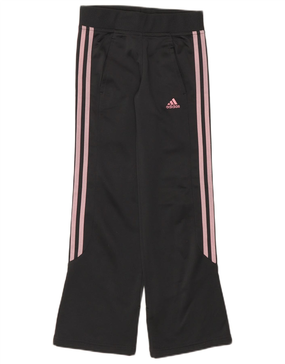 Adidas Girls Tracksuit Trousers 9-10 Years  Grey Polyester