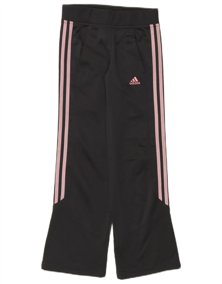 Adidas Girls Tracksuit Trousers 9-10 Years  Grey Polyester
