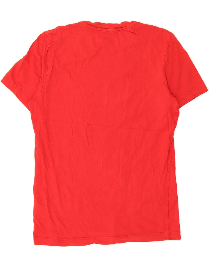 ADIDAS Mens Graphic T-Shirt Top Small Red Cotton Vintage Adidas and Second-Hand Adidas from Messina Hembry 