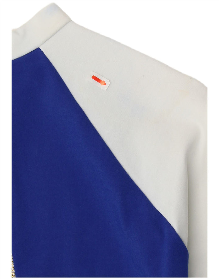 KAREN MILLEN Womens Bodycon Dress UK 12 Medium Blue Colourblock Modern