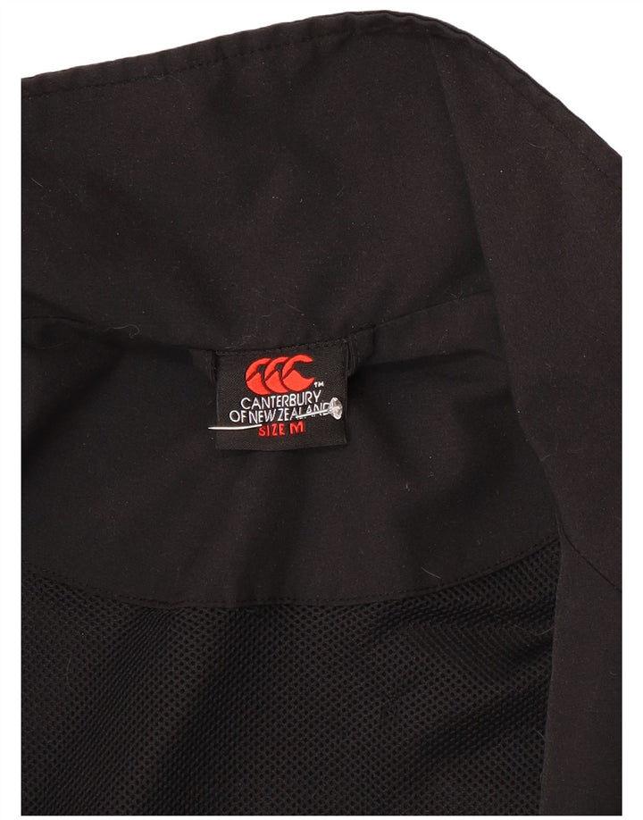 Canterbury Mens Tracksuit Top Jacket Medium Black Colourblock