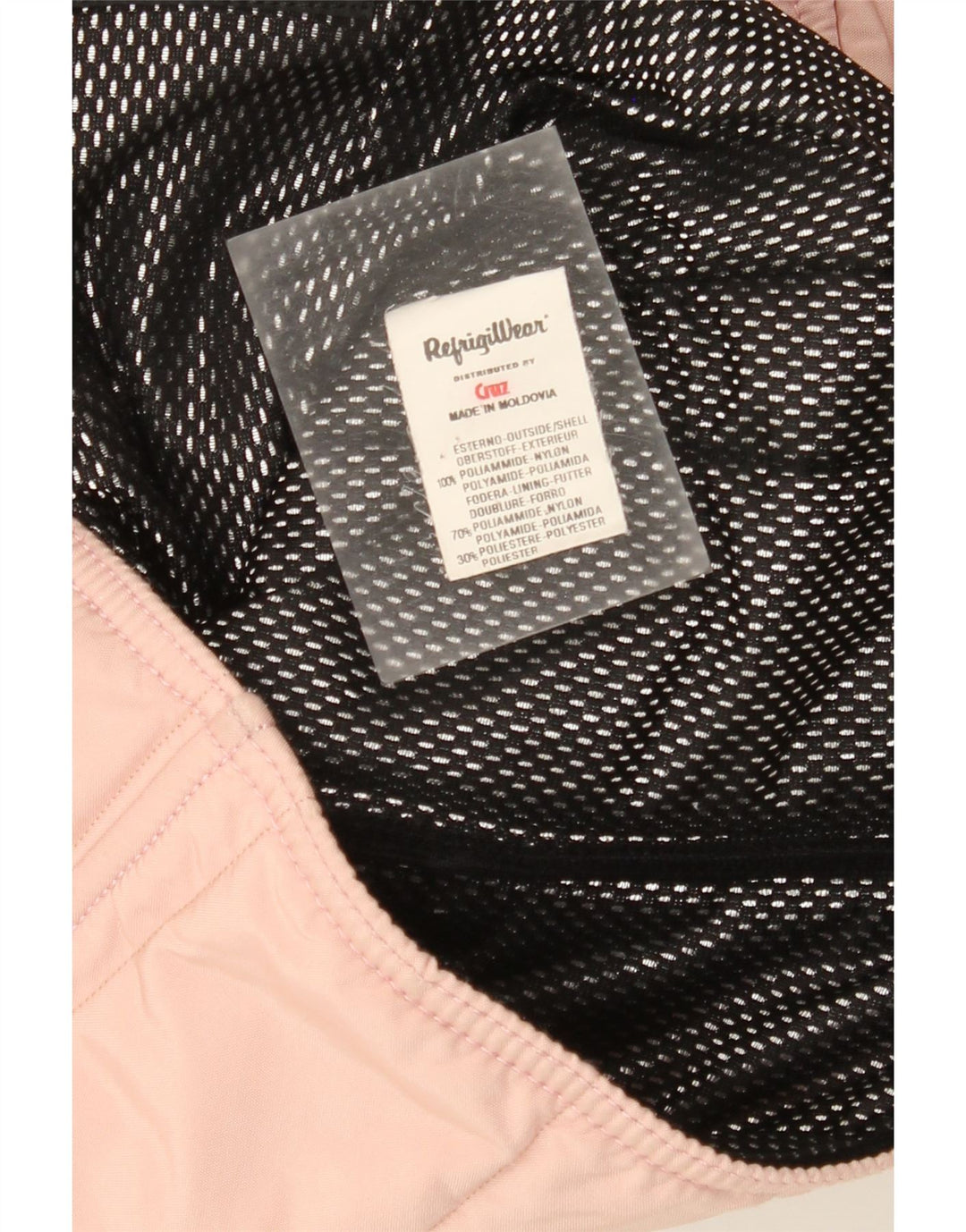 Refrigiwear Womens Padded Jacket UK 16 Large Pink Nylon