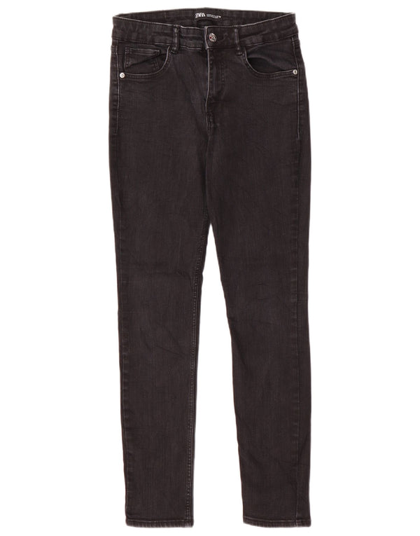 Zara Womens Skinny Jeans EU 38 Small W28 L26 Black Cotton