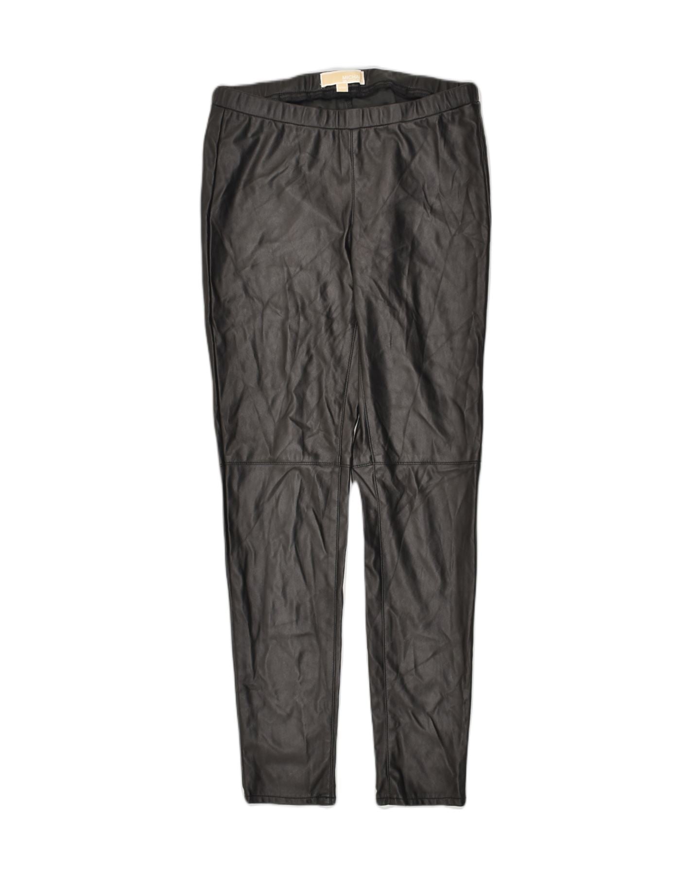 MICHAEL KORS Womens Leggings US 6 Medium Black Polyester, Vintage &  Second-Hand Clothing Online
