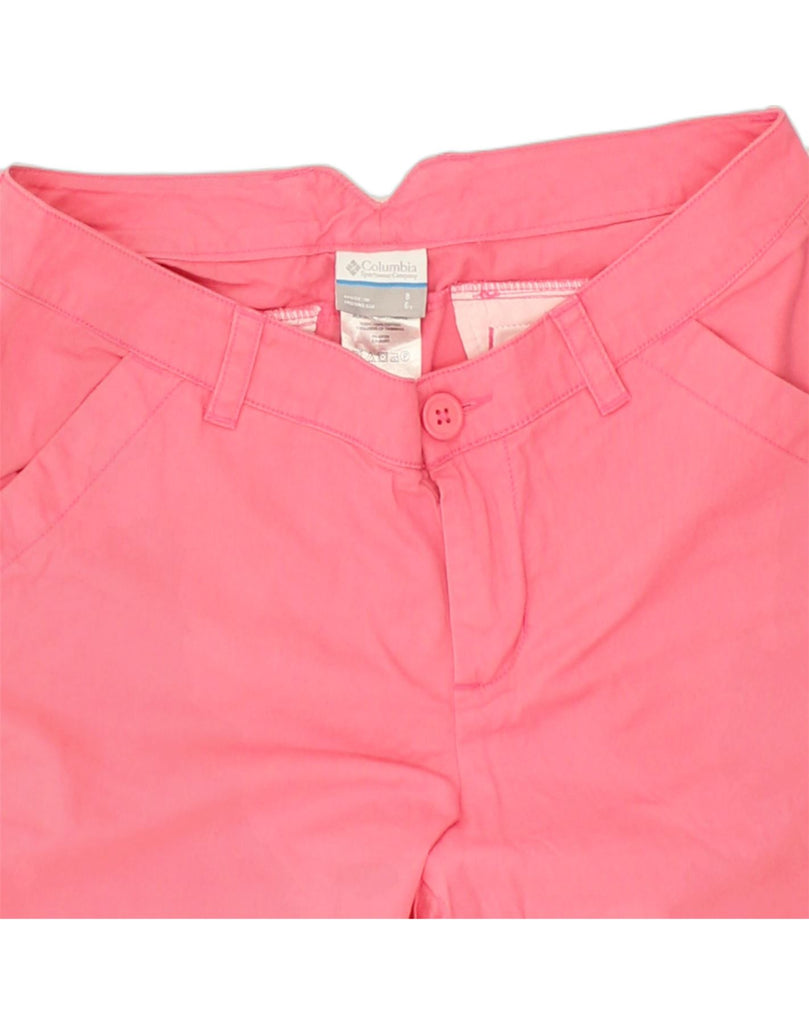 COLUMBIA Womens Chino Shorts US 8 Medium W31 Pink Cotton | Vintage Columbia | Thrift | Second-Hand Columbia | Used Clothing | Messina Hembry 