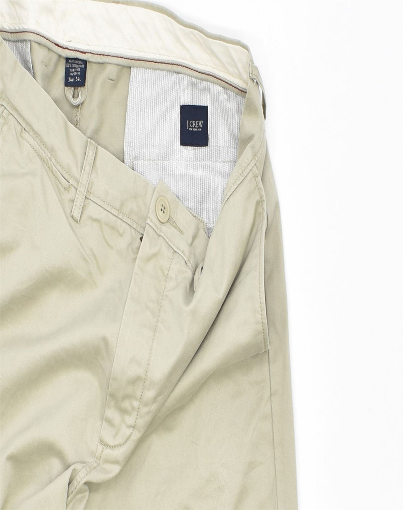 J. CREW Mens Slim Chino Trousers W34 L34 Beige Cotton | Vintage | Thrift | Second-Hand | Used Clothing | Messina Hembry 