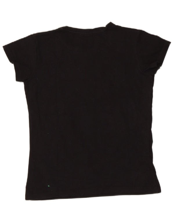 Umbro Girls Graphic T-Shirt Top 15-16 Years 2XL Black Cotton