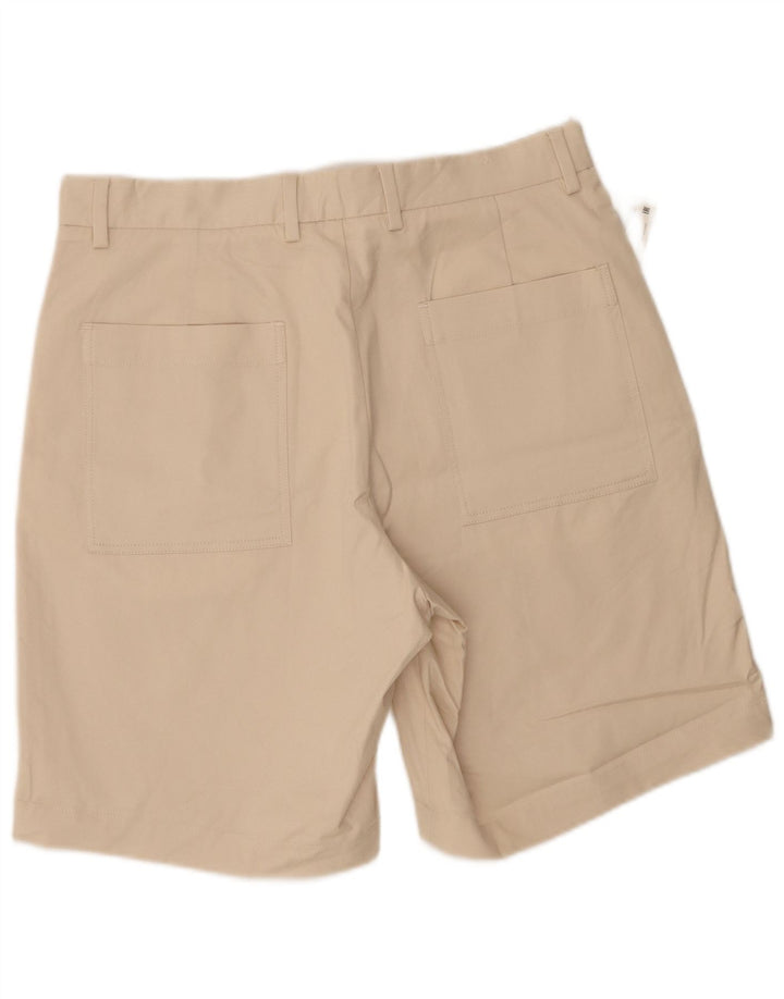 Zara Mens Chino Shorts W32 Medium Beige Cotton