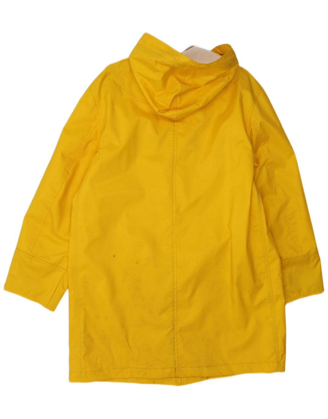 Vintage Mens Hooded Raincoat UK 42 XL Yellow