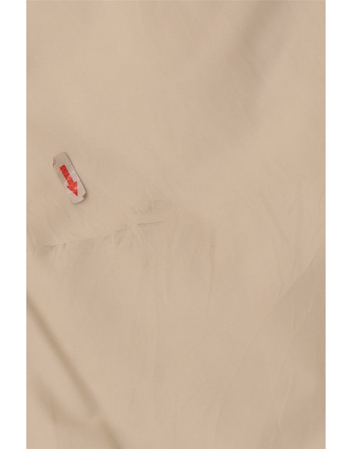 Canadian Womens Hooded Padded Coat IT 44 Medium Off White Cotton