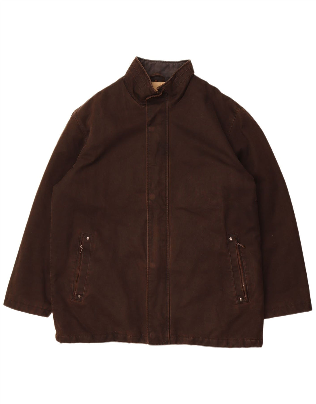 Douglas Mens Bomber Jacket UK 44 2XL Brown Cotton