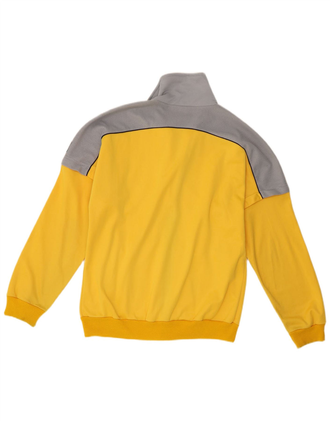 Mec Sport Mens Tracksuit Top Jacket IT 46 Small Yellow Colourblock