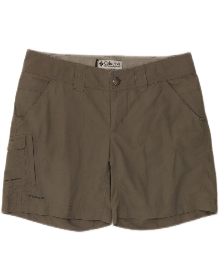 Columbia Womens Titanium Cargo Shorts US 6 Medium W32  Grey Tactel