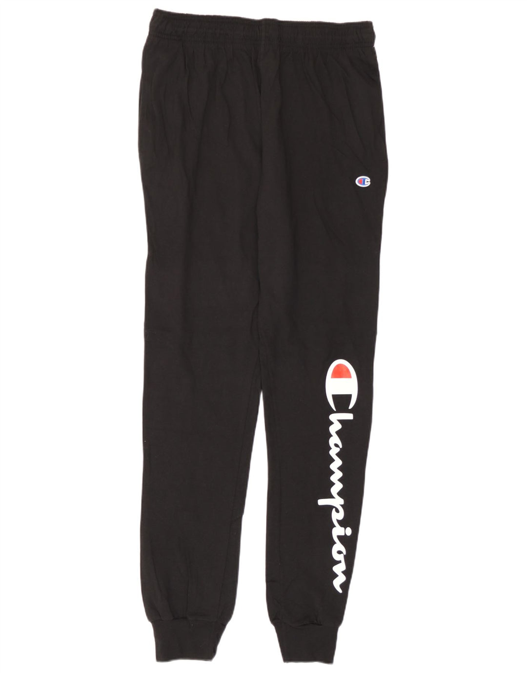 Champion Mens Graphic Tracksuit Trousers Joggers Medium  Black Cotton
