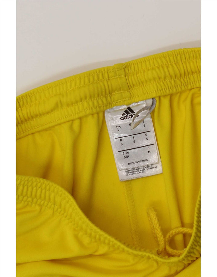 Adidas Mens Climalite Sport Shorts Small Yellow Polyester