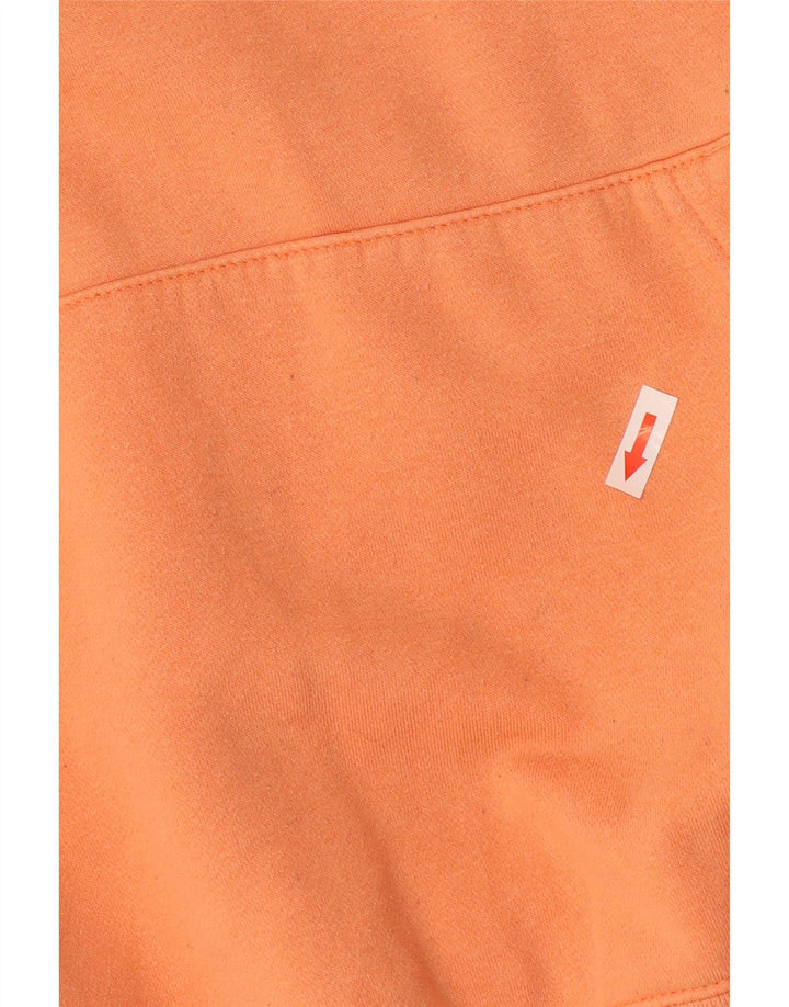 Nike Mens Hoodie Jumper XL Orange Cotton