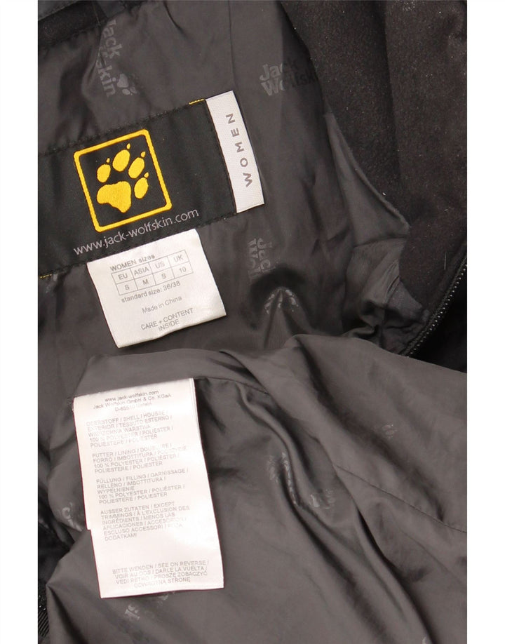 Jack Wolfskin Womens Oversized Padded Coat UK 10 Small Black Polyester