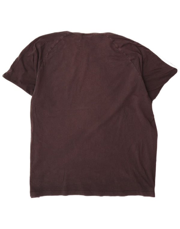 Adidas Mens T-Shirt Top 2XL Black Colourblock Cotton