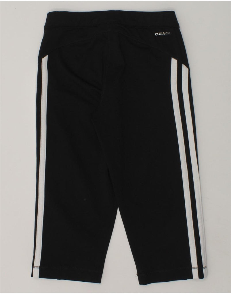 ADIDAS Girls Climalite Capri Tracksuit Trousers 7-8 Years Black Polyester | Vintage Adidas | Thrift | Second-Hand Adidas | Used Clothing | Messina Hembry 