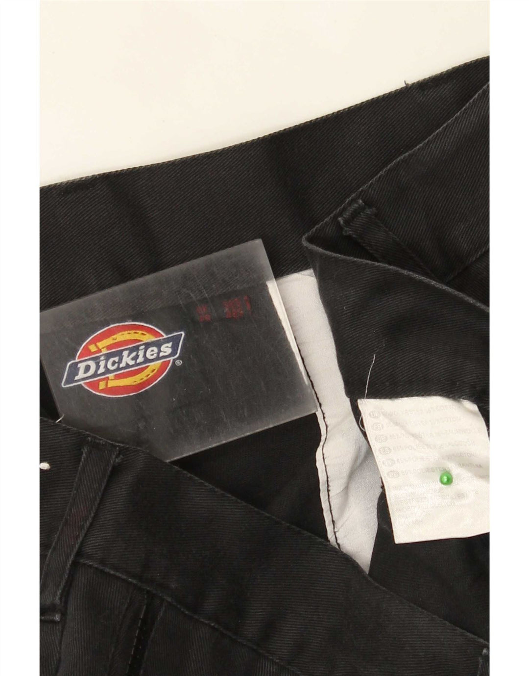 Dickies Mens Straight Cargo Trousers W38 L29 Black Polyester