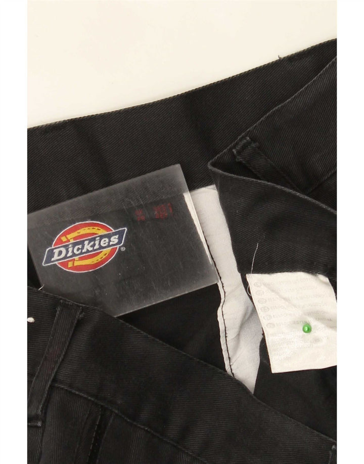 Dickies Mens Straight Cargo Trousers W38 L29 Black Polyester
