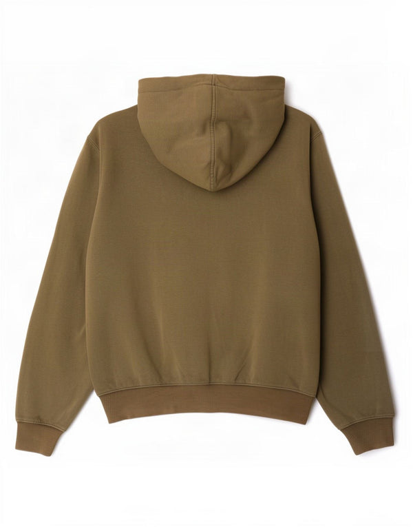 New Balance Mens Zip Hoodie Sweater Large Khaki Cotton