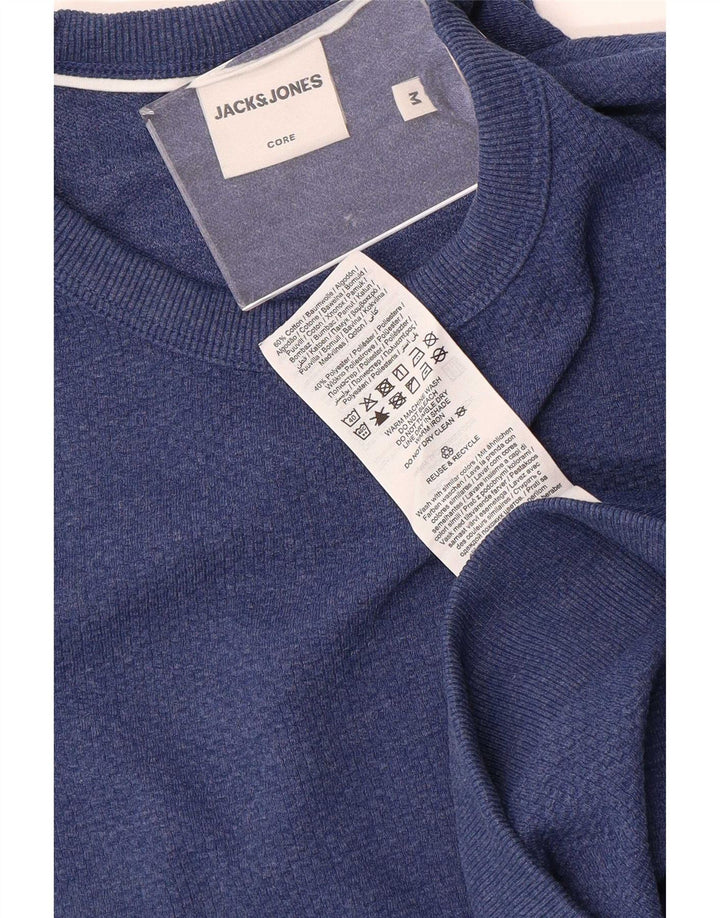 Jack & Jones Mens Sweatshirt Jumper Medium Blue Cotton