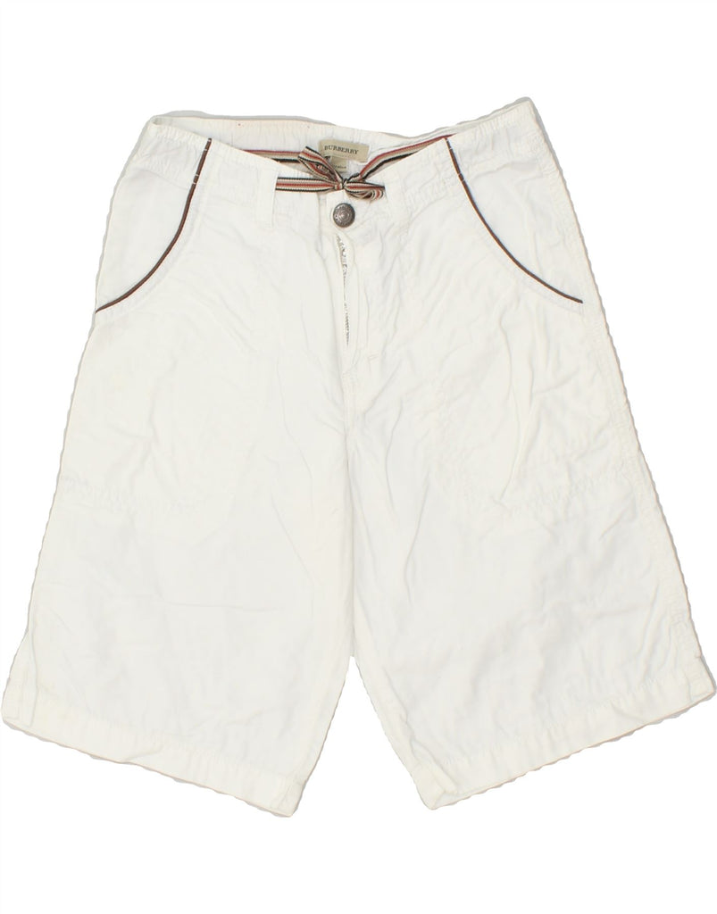 BURBERRY Boys Casual Shorts 9-10 Years W24  White | Vintage Burberry | Thrift | Second-Hand Burberry | Used Clothing | Messina Hembry 