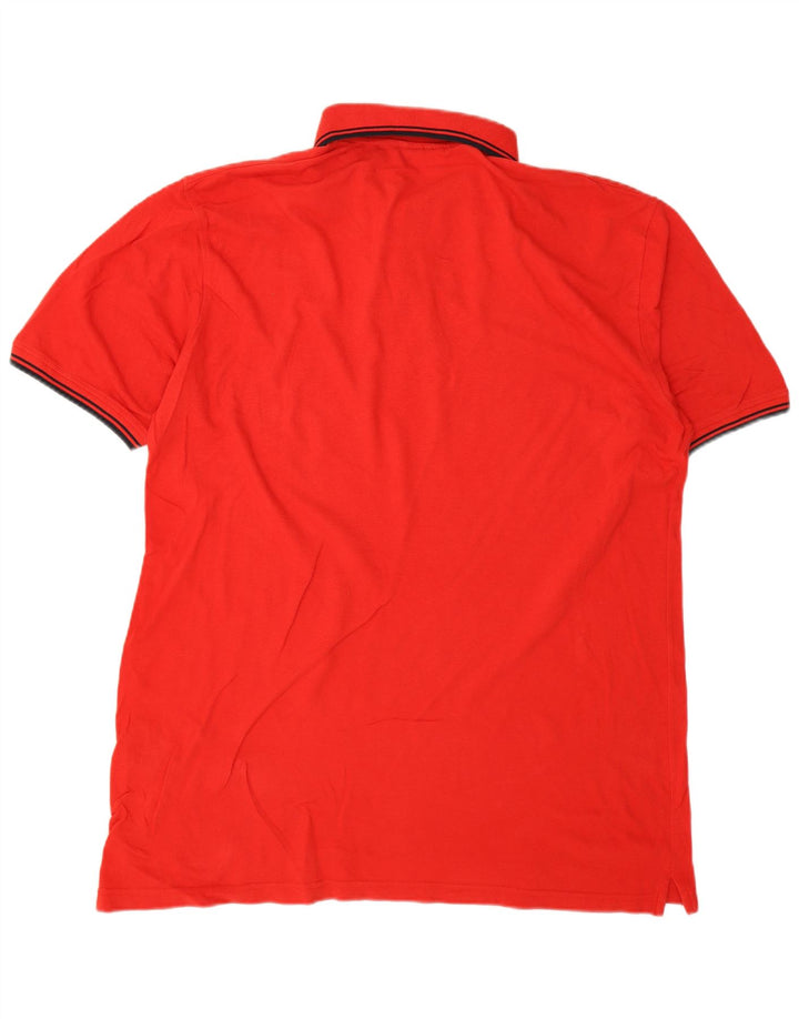 Diadora Mens Polo Shirt 2XL Red Cotton