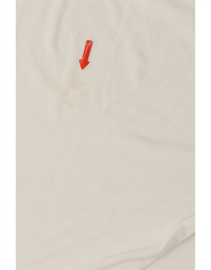 ZARA Womens T-Shirt Top UK 10 Small White Polyester Vintage Zara and Second-Hand Zara from Messina Hembry 