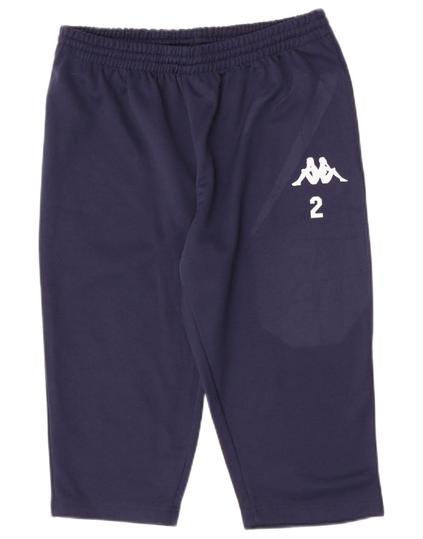 Kappa Mens Bermuda Sport Shorts Medium  Navy Blue Polyester