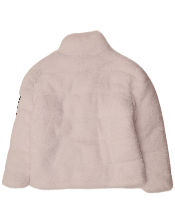 Ellesse Womens Fleece Padded Jacket UK 14 Large White Polyester Sports