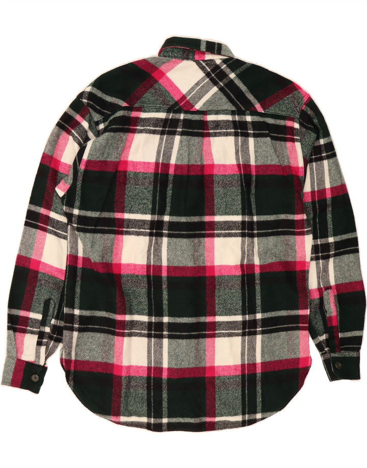 CASUCCI Mens Flannel Shirt Small Green Check Vintage Casucci and Second-Hand Casucci from Messina Hembry 