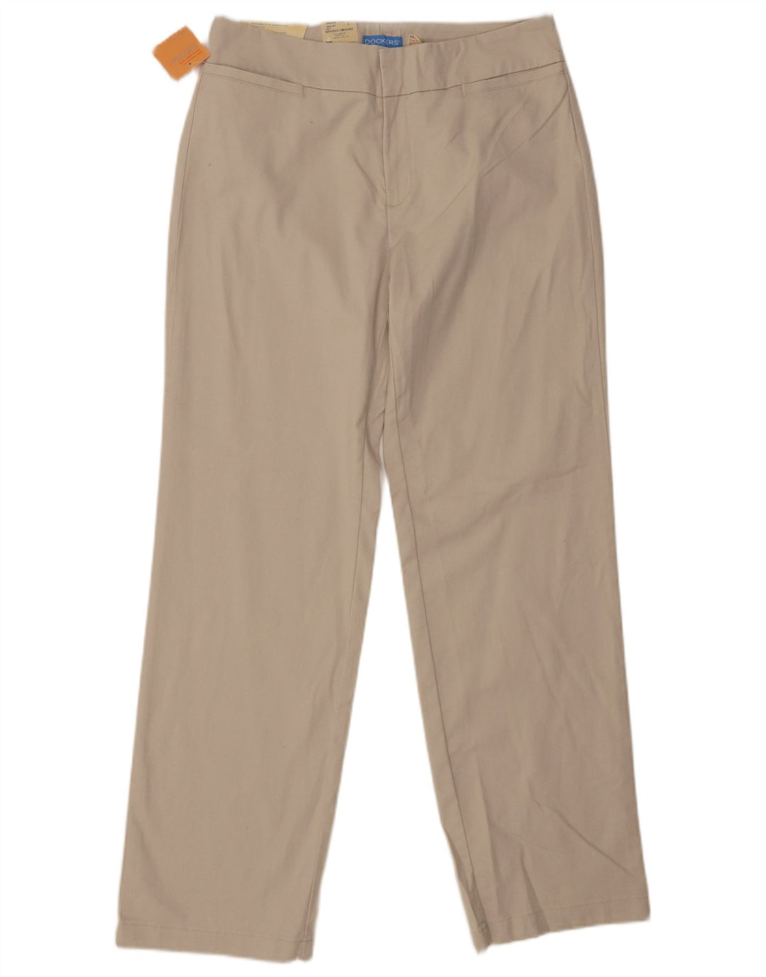DOCKERS Womens Favorite Fit Casual Trousers US 12 Large W30 L31 Beige