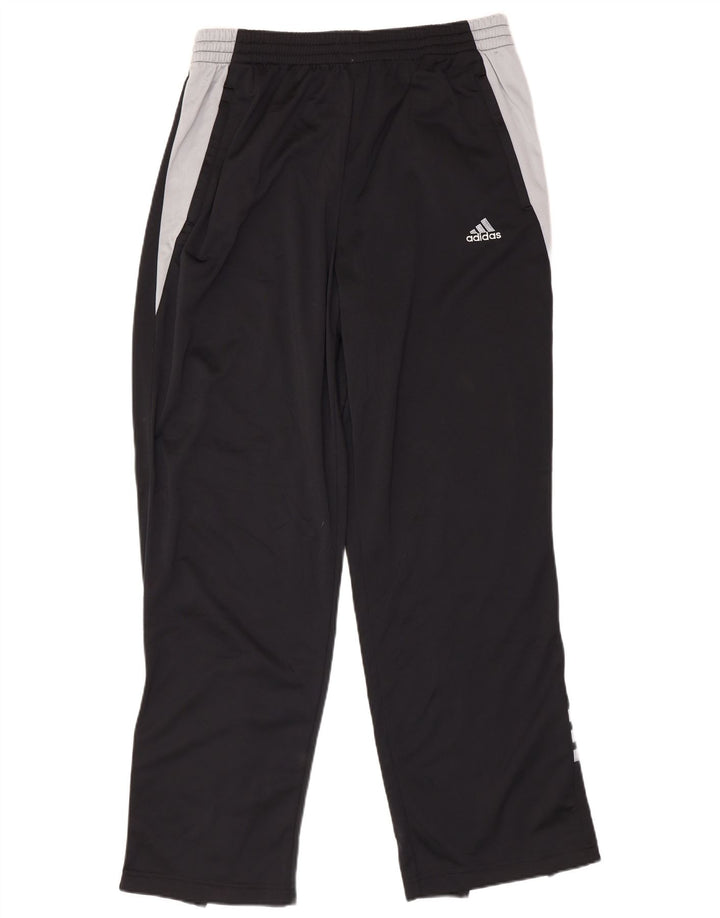 ADIDAS Mens Tracksuit Trousers 2XL  Black Colourblock Polyester