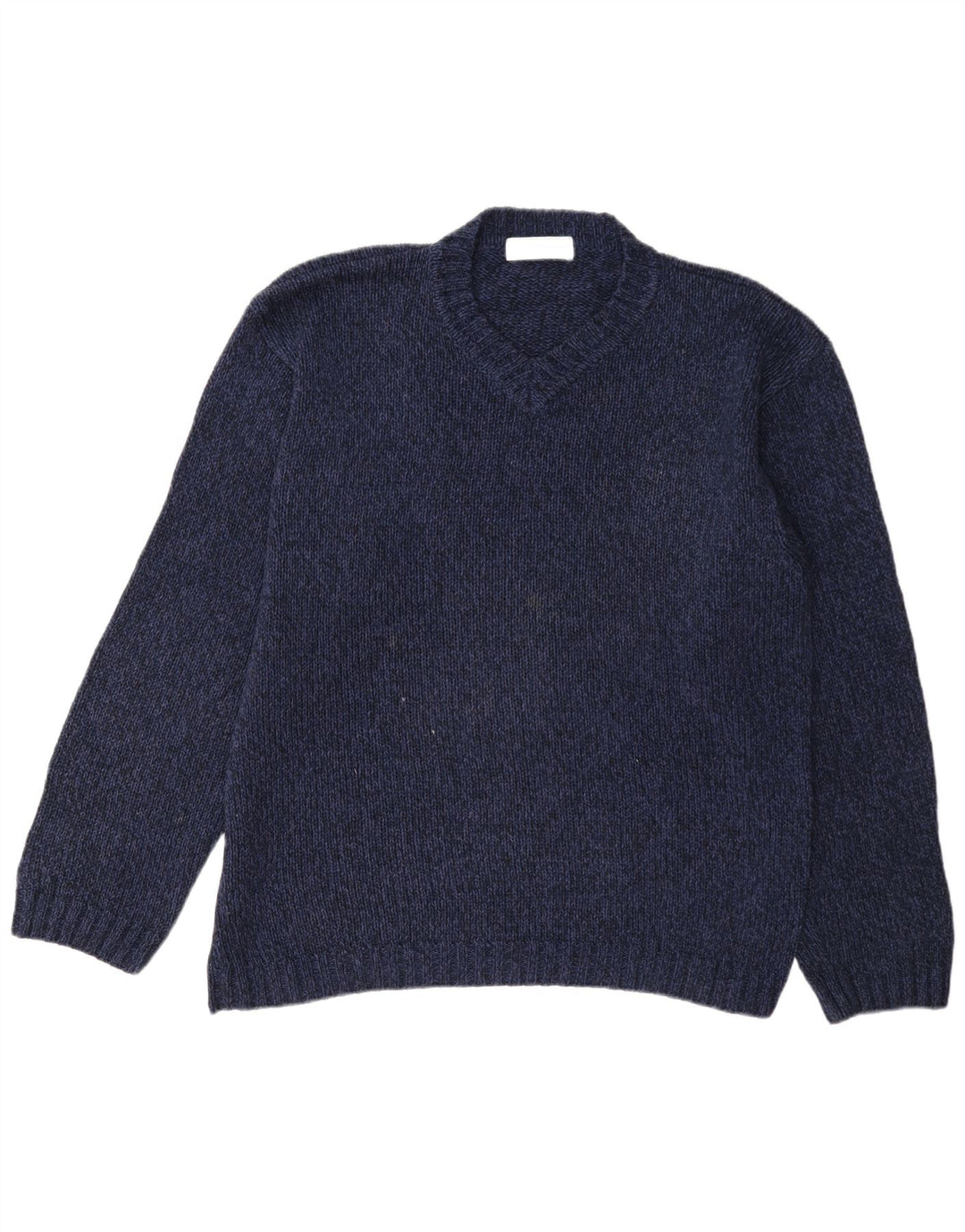 Marks & Spencer Mens St. Michael V-Neck Jumper Sweater Medium Navy Blue
