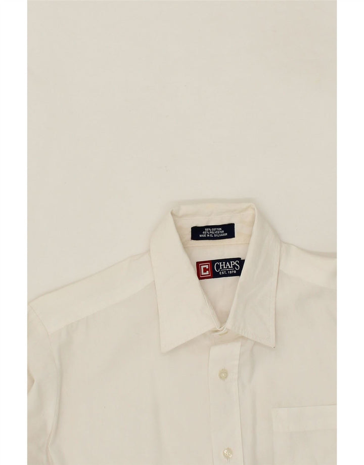 CHAPS Boys Shirt 13-14 Years White Cotton Vintage Chaps and Second-Hand Chaps from Messina Hembry 