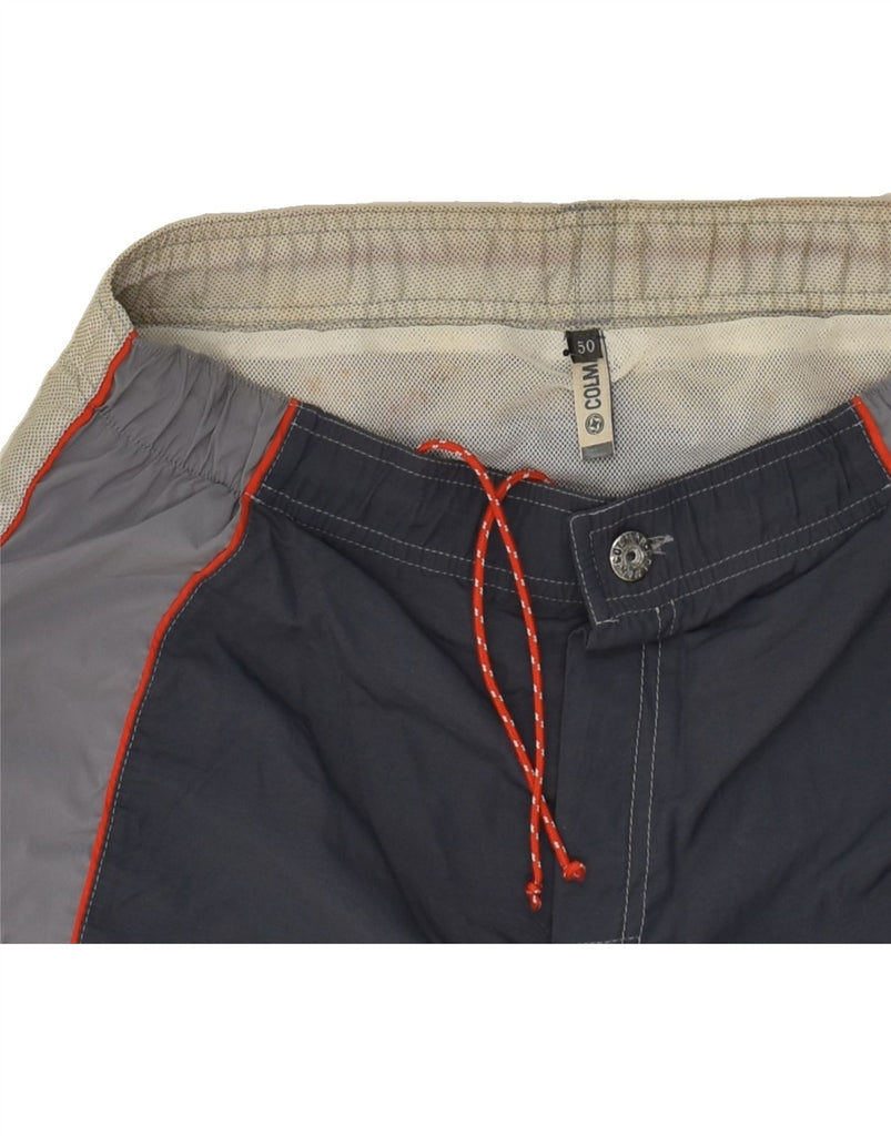 COLMAR Mens Sport Shorts IT 50 Large Grey Colourblock Polyamide Vintage Colmar and Second-Hand Colmar from Messina Hembry 