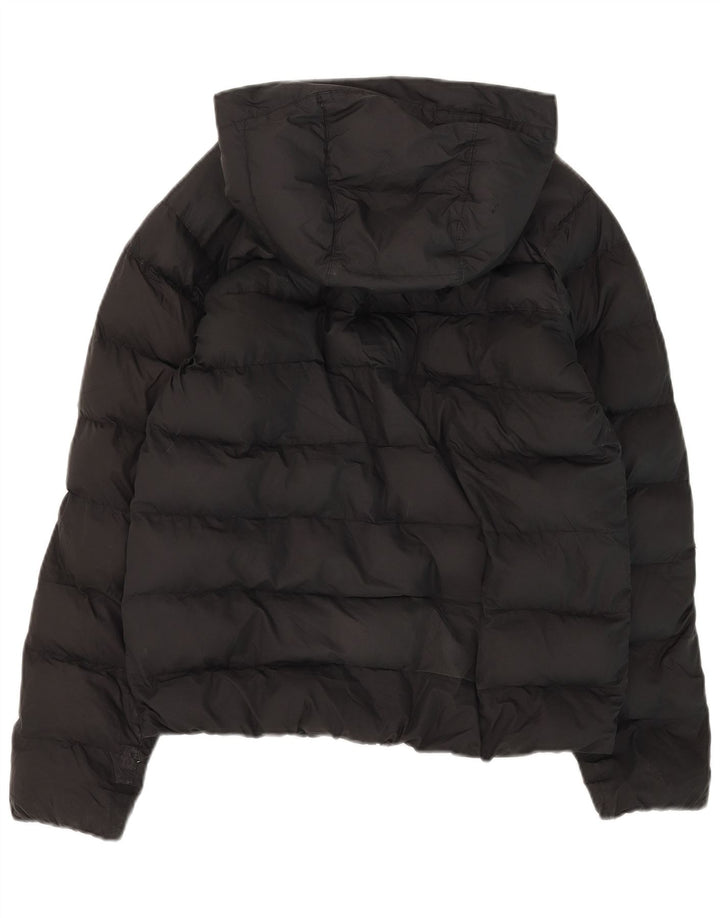 Nike Boys Hooded Padded Jacket 13-14 Years XL Black Polyester