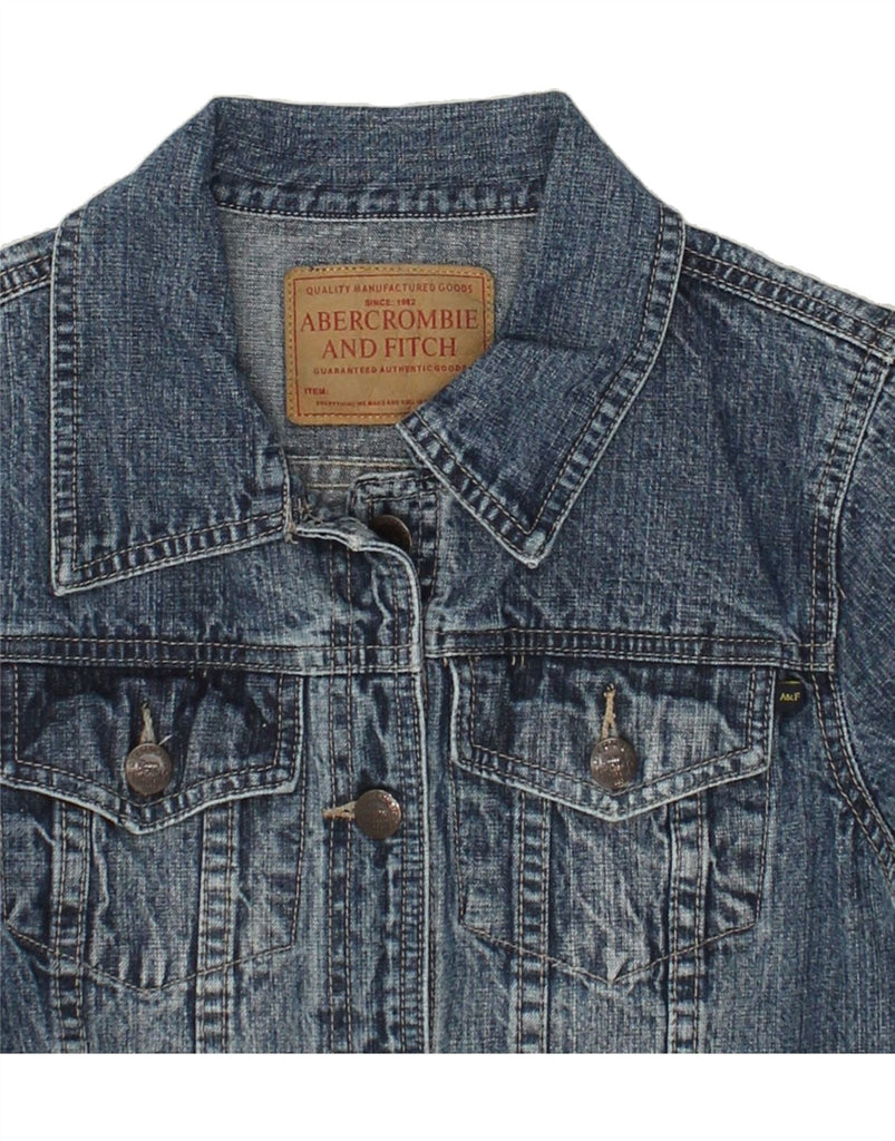 ABERCROMBIE & FITCH Womens Denim Jacket UK 14 Large Blue | Vintage Abercrombie & Fitch | Thrift | Second-Hand Abercrombie & Fitch | Used Clothing | Messina Hembry 